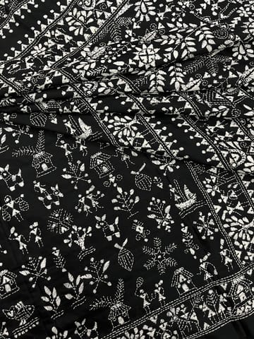 WARLI Kanthawork Saree