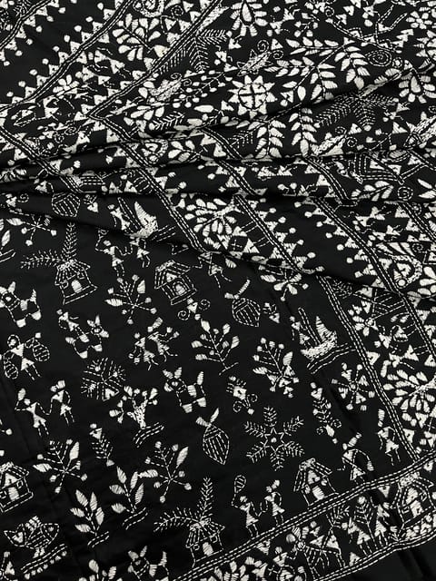 WARLI Kanthawork Saree