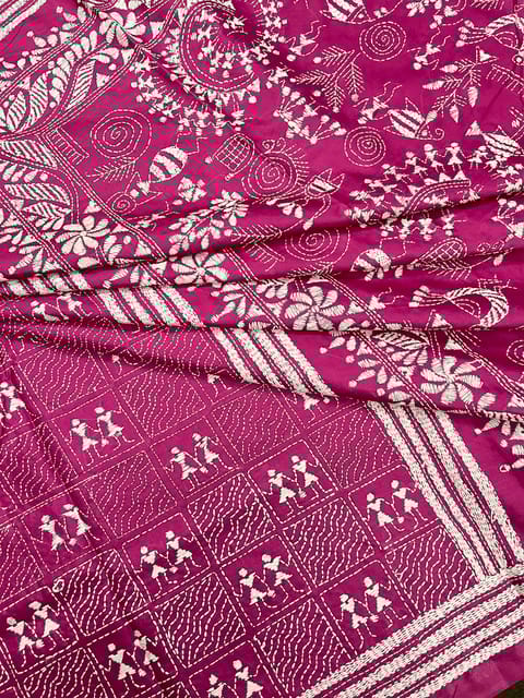 WARLI Kanthawork Saree