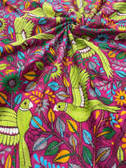 PARROT THEME Kanthawork Saree