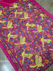 PARROT THEME Kanthawork Saree