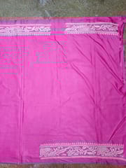 Lotus Theme Kanthawork Saree