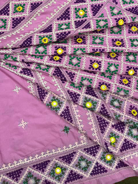 Lovely Kutchwork Saree