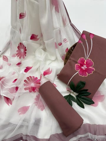 Hand Painted Dress Material