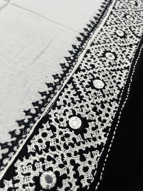 PKUBP1 Premium Dual Color Kutchwork Blouse Piece