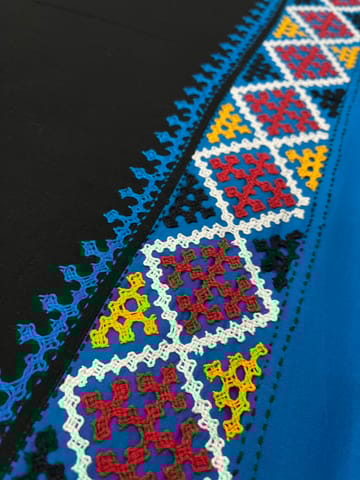 PKUBP3 Premium Dual Color Kutchwork Blouse Piece