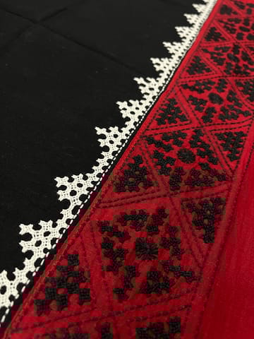 PKUBP5 Premium Dual Color Kutchwork Blouse Piece