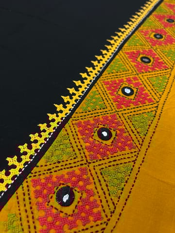 PKUBP40 Premium Dual Color Kutchwork Blouse Piece