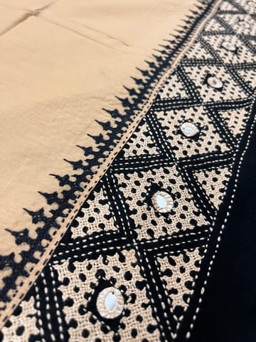 PKUBP41 Premium Dual Color Kutchwork Blouse Piece