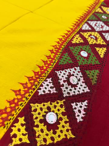 PKUBP43 Premium Dual Color Kutchwork Blouse Piece