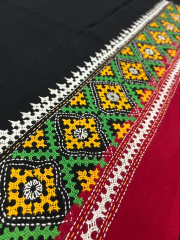 PKUBP44 Premium Dual Color Kutchwork Blouse Piece