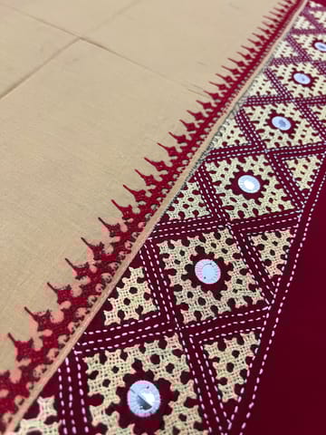 PKUBP46 Premium Dual Color Kutchwork Blouse Piece