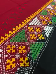 PKUBP47 Premium Dual Color Kutchwork Blouse Piece