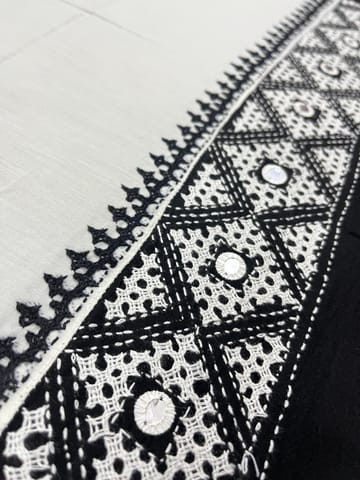 PKUBP49 Premium Dual Color Kutchwork Blouse Piece