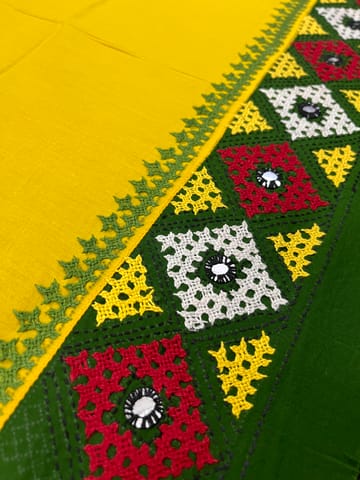 PKUBP50 Premium Dual Color Kutchwork Blouse Piece
