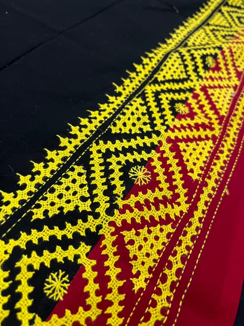 PKUBP62 Premium Dual Color Kutchwork Blouse Piece