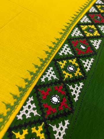 PKUBP83 Premium Dual Color Kutchwork Blouse Piece