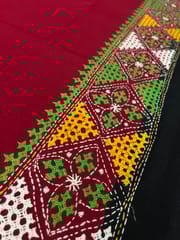 PKUBP105 Premium Dual Color Kutchwork Blouse Piece