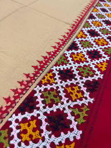 PKUBP108 Premium Dual Color Kutchwork Blouse Piece