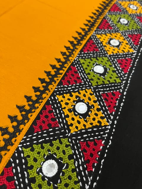 PKUBP110 Premium Dual Color Kutchwork Blouse Piece