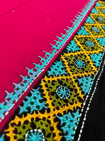 PKUBP114 Premium Dual Color Kutchwork Blouse Piece
