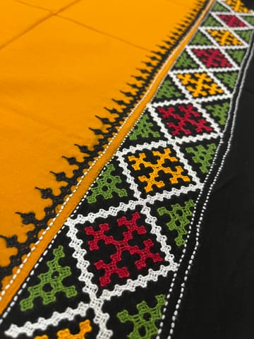 PKUBP119 Premium Dual Color Kutchwork Blouse Piece