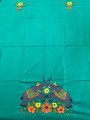 DKBP47 Designer Kanthawork Blouse Piece