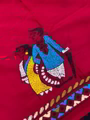 DKBP89 Designer Kanthawork Blouse Piece