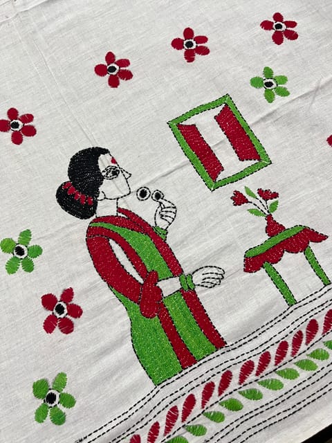 DKBP98 Designer Kanthawork Blouse Piece