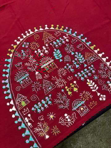 DKBP102 Designer Kanthawork Blouse Piece