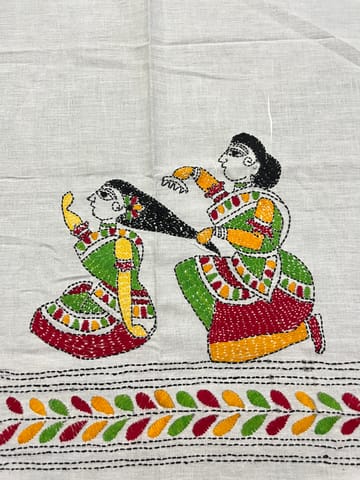 DKBP128 Designer Kanthawork Blouse Piece