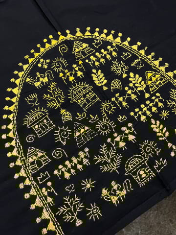 DKBP137 Designer Kanthawork Blouse Piece