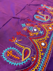 Art Silk Kutchwork Blouse Piece