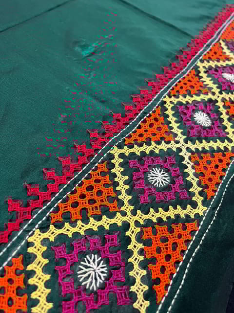 Art Silk Kutchwork Blouse Piece