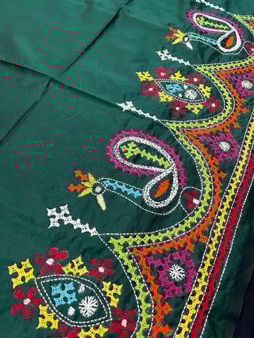 Art Silk Kutchwork Blouse Piece