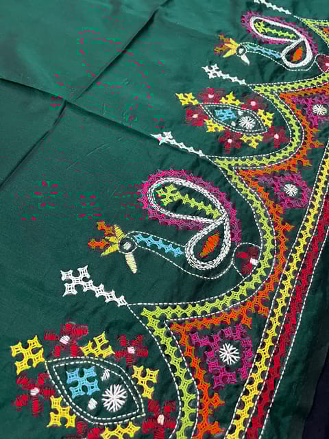 Art Silk Kutchwork Blouse Piece