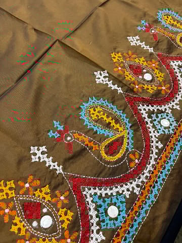 Art Silk Kutchwork Blouse Piece