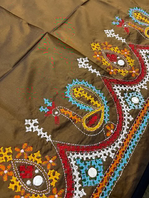 Art Silk Kutchwork Blouse Piece