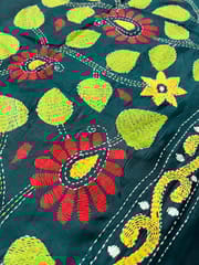 SKABP1 Art Silk Kanthawork Blouse Piece