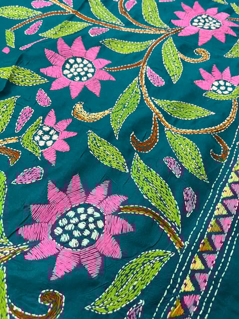 SKABP31 Art Silk Kanthawork Blouse Piece