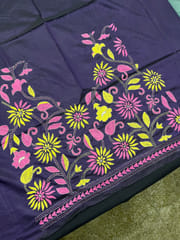 SKABP74 Art Silk Kanthawork Blouse Piece
