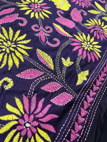 SKABP74 Art Silk Kanthawork Blouse Piece