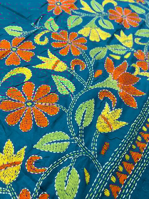 SKABP75 Art Silk Kanthawork Blouse Piece