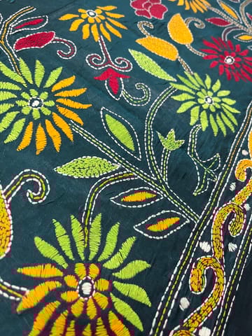 SKABP76 Art Silk Kanthawork Blouse Piece