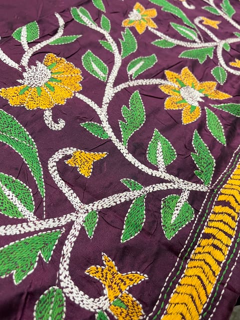 SKABP77 Art Silk Kanthawork Blouse Piece