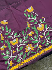 SKABP77 Art Silk Kanthawork Blouse Piece