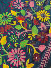 SKABP78 Art Silk Kanthawork Blouse Piece