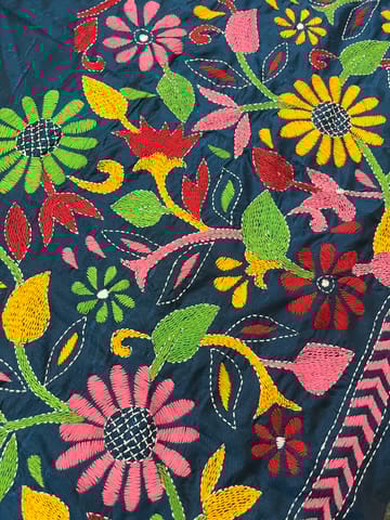 SKABP78 Art Silk Kanthawork Blouse Piece