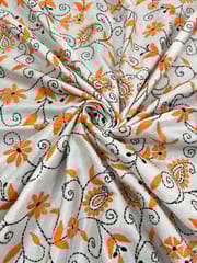 SKABP80 Art Silk Kanthawork Blouse Piece