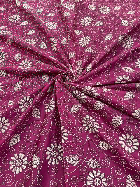 SKABP83 Art Silk Kanthawork Blouse Piece